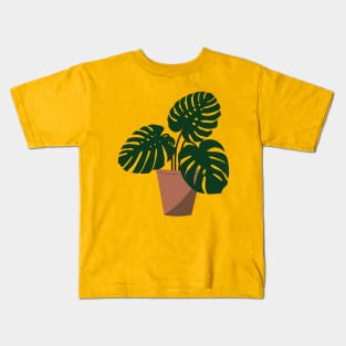 Merry Monstera Kids T-Shirt